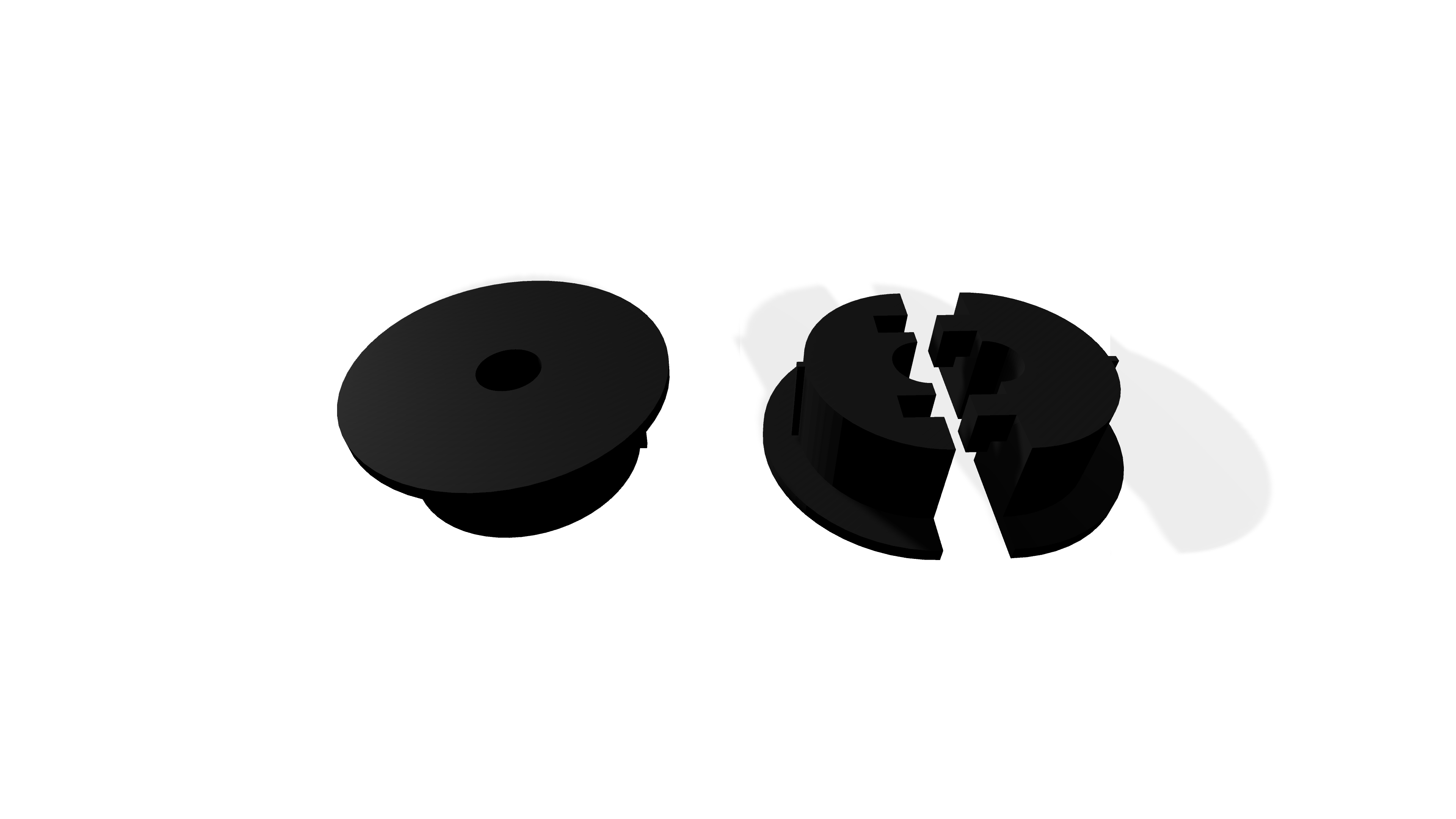 Cable Grommet 25mm With a 8mm Centre Hole