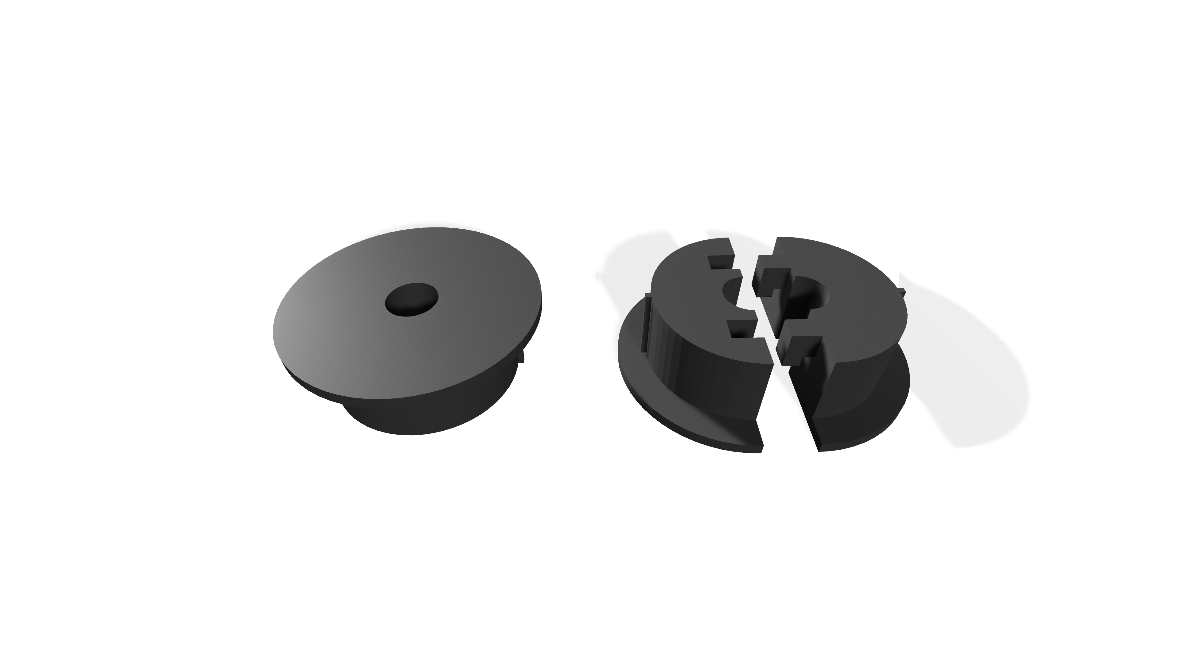 Cable Grommet 25mm With a 8mm Centre Hole