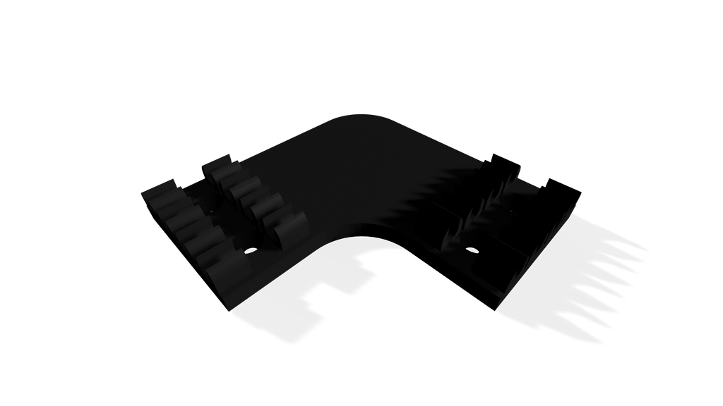 Cable Management Mount Corner Piece For 6mm Cables