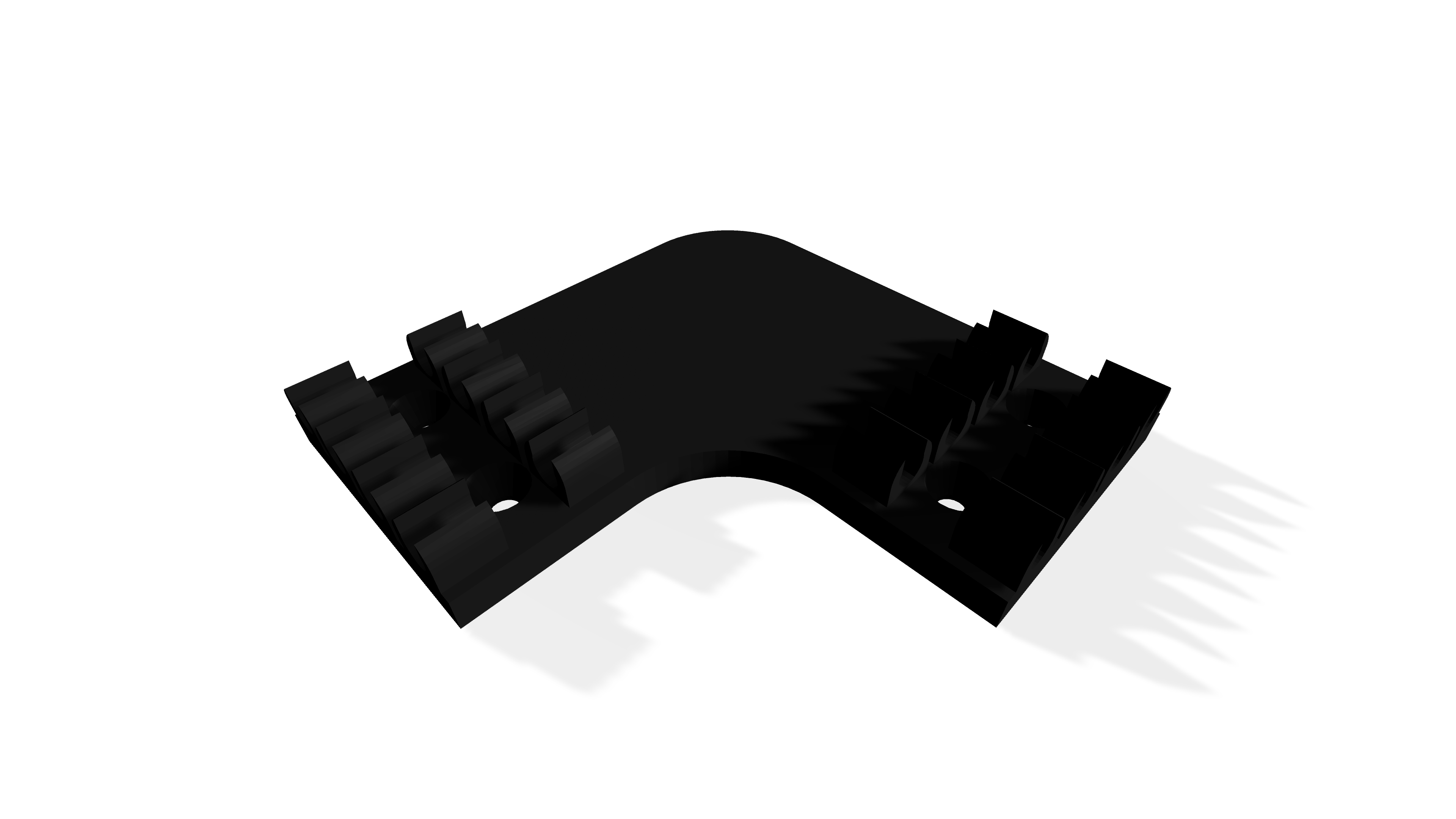 Cable Management Mount Corner Piece For 6mm Cables