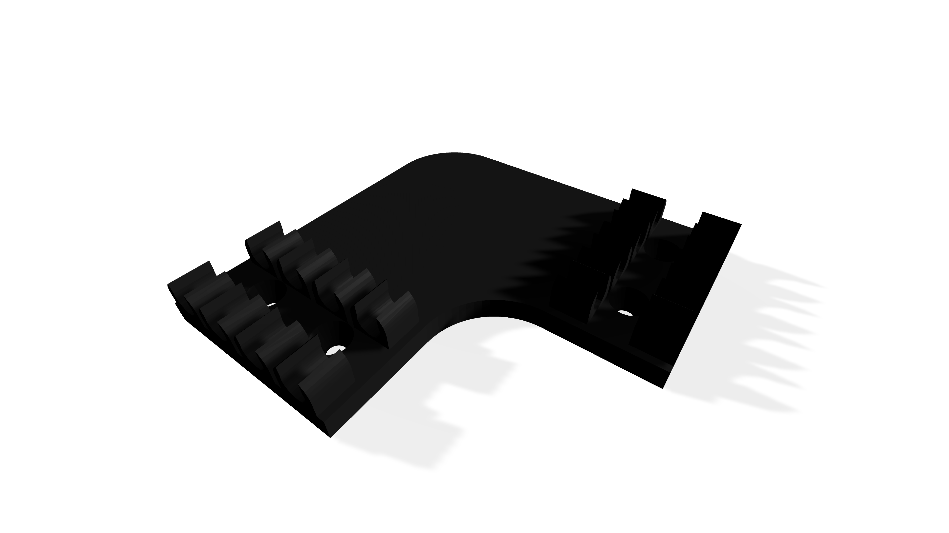 Cable Management Mount Corner Piece For 7mm Cables
