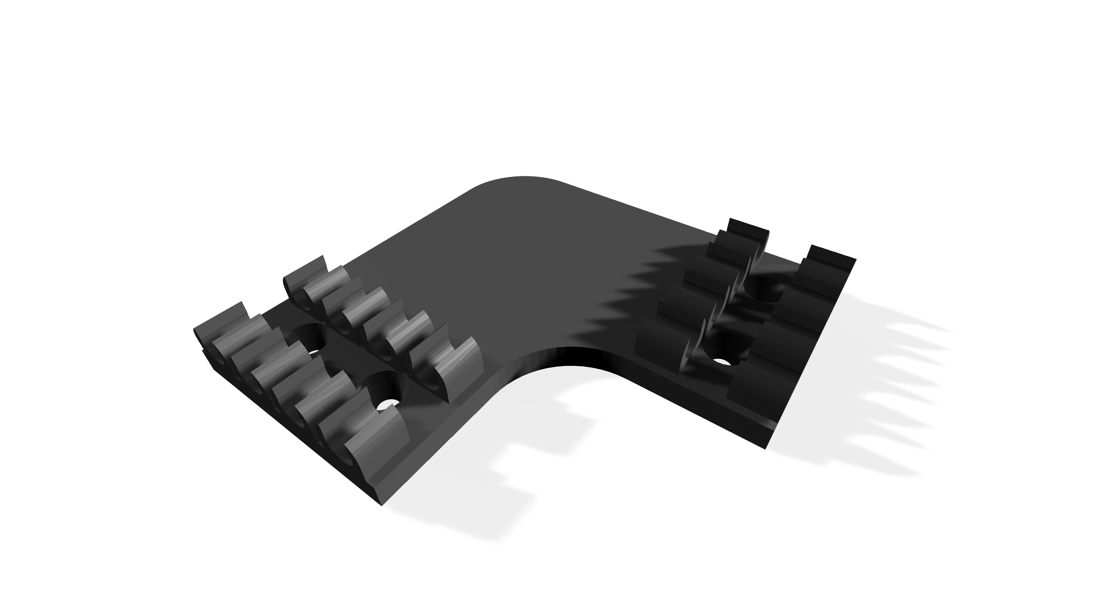 Cable Management Mount Corner Piece For 7mm Cables