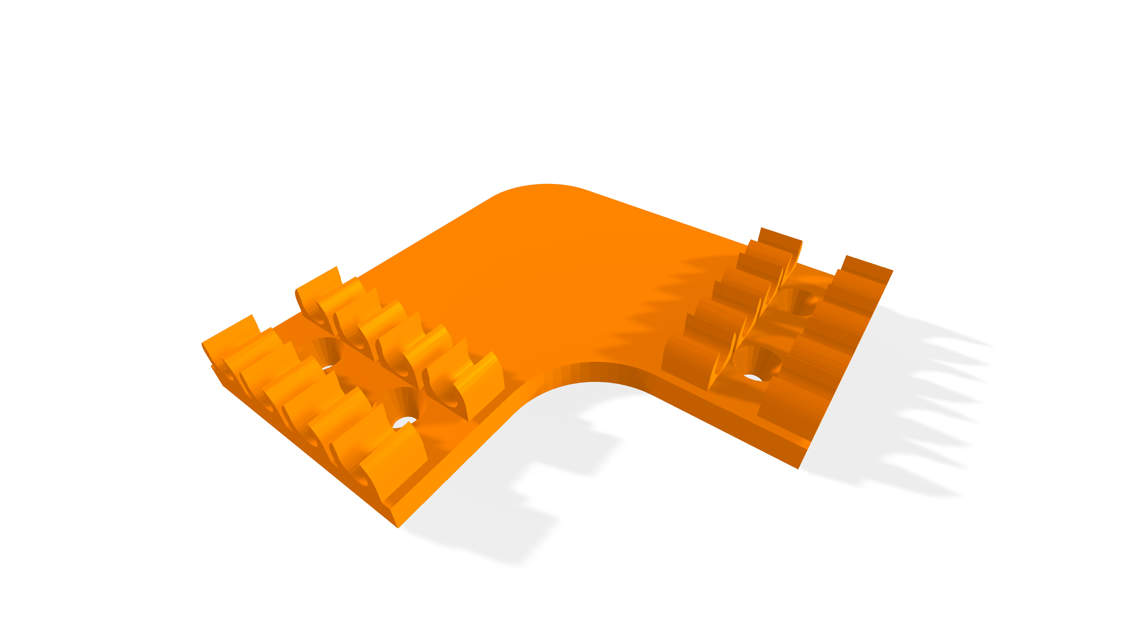 Cable Management Mount Corner Piece For 7mm Cables