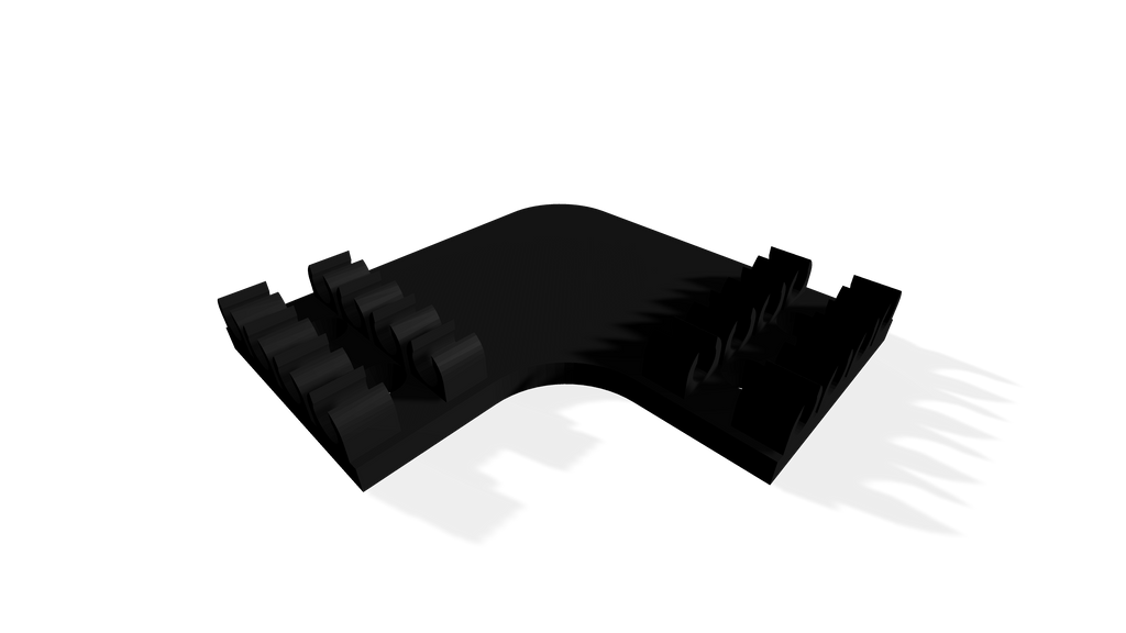 Cable Management Mount Corner Piece For 8mm Cables