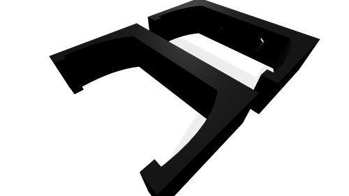 3D Printed Wall Mount For Belkin Extension Lead 4 Way