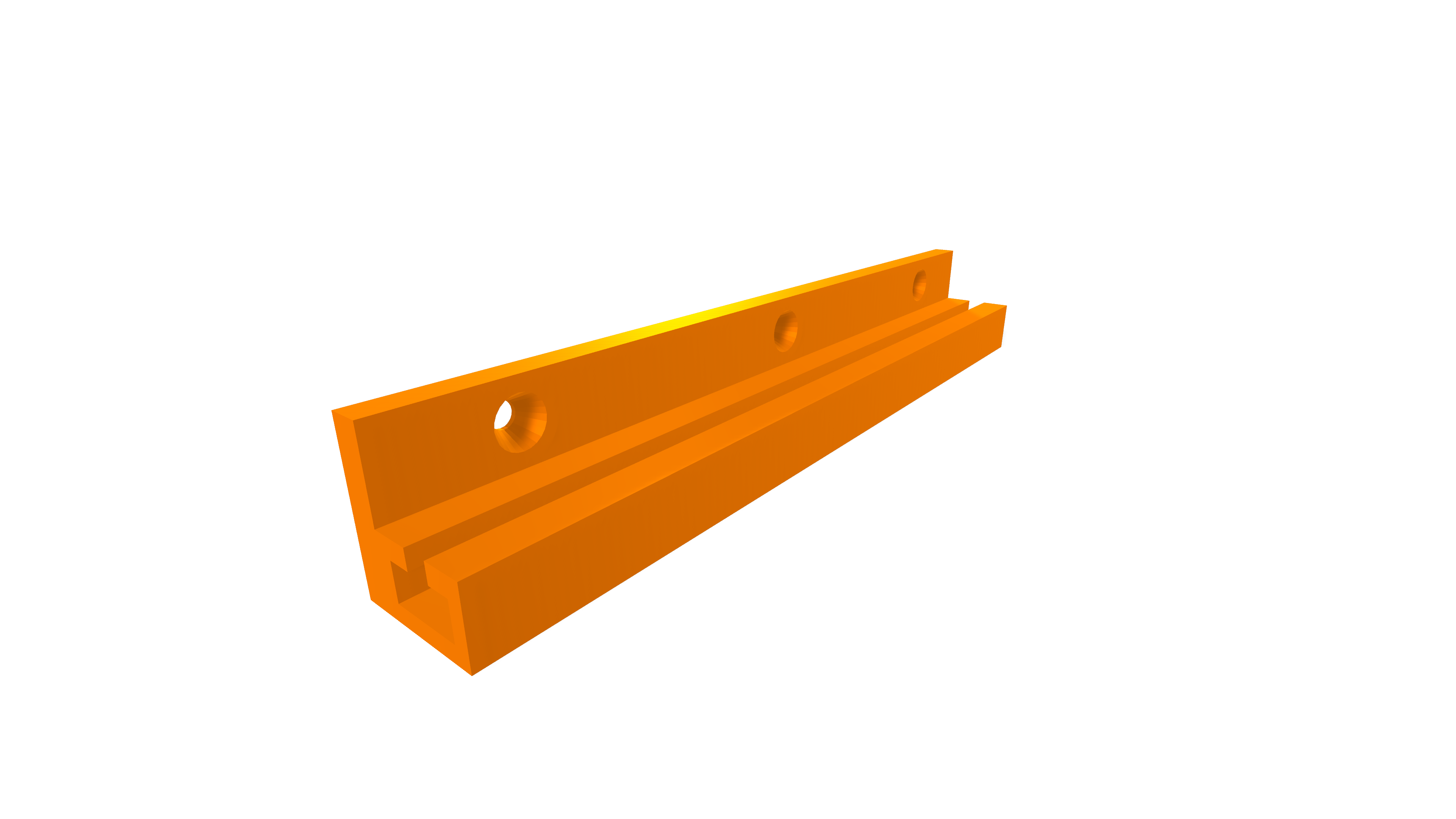 Aquarium Modular Storage System Rail Surface Mount 200mm Long