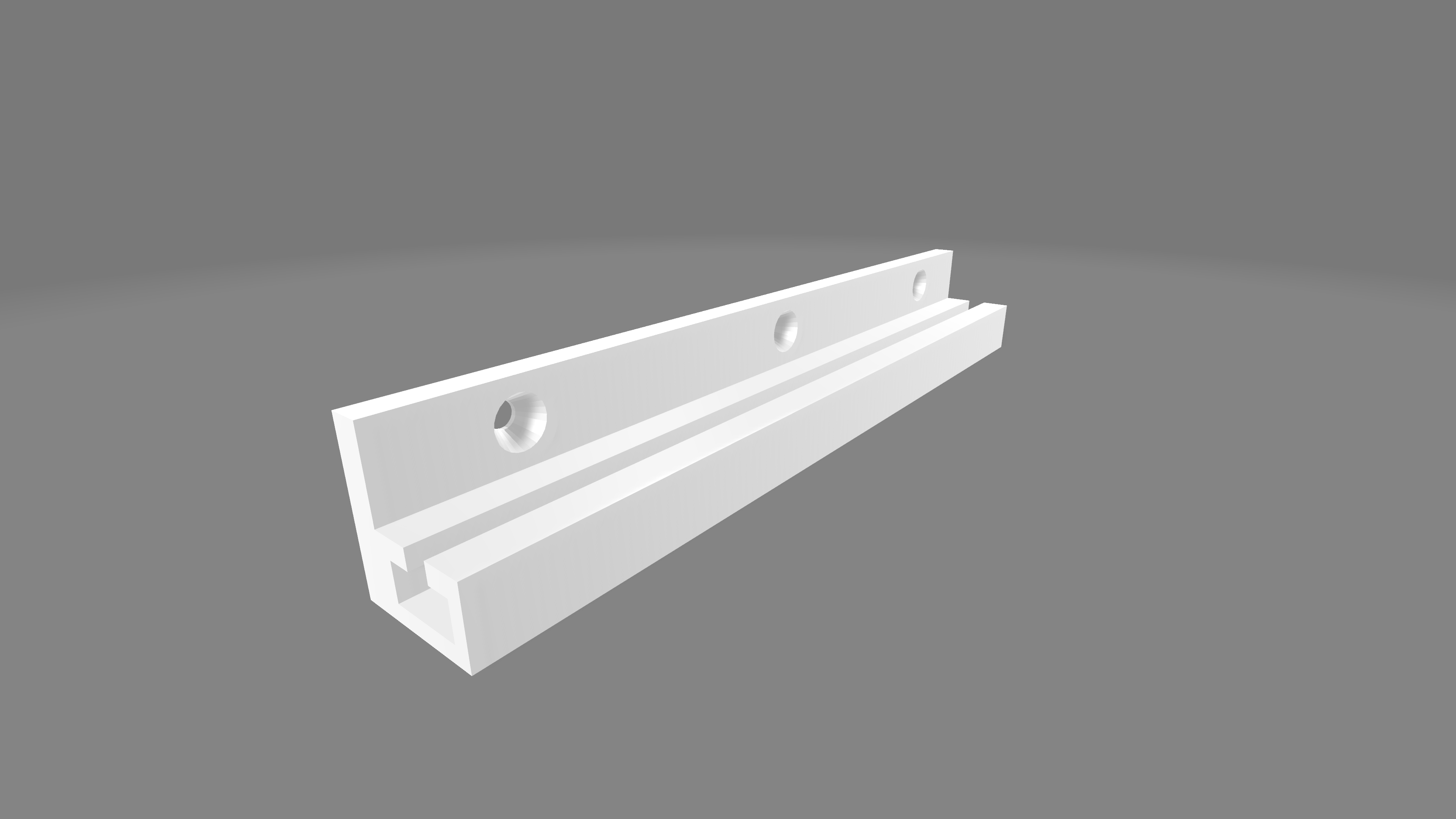 Aquarium Modular Storage System Rail Surface Mount 200mm Long
